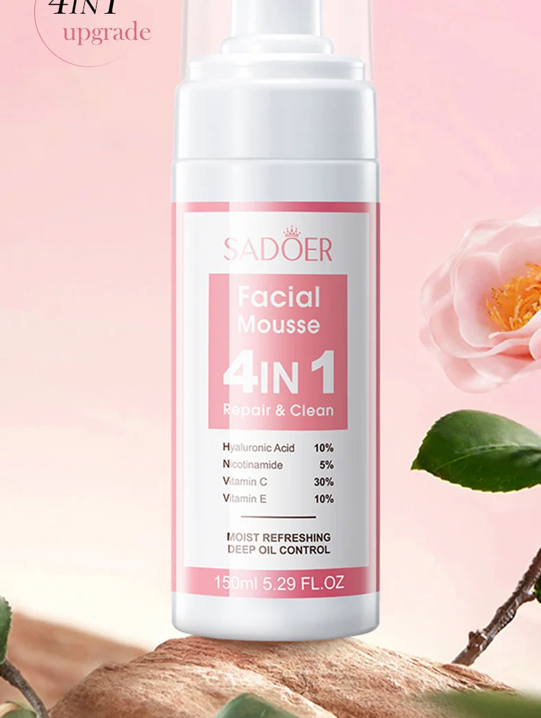 SADOER 4-in-1 Facial Cleansing Mousse product information
