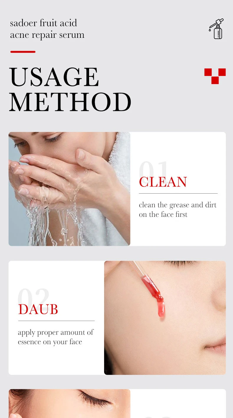 SADOER AHA Fruit Acid Face Serum product information