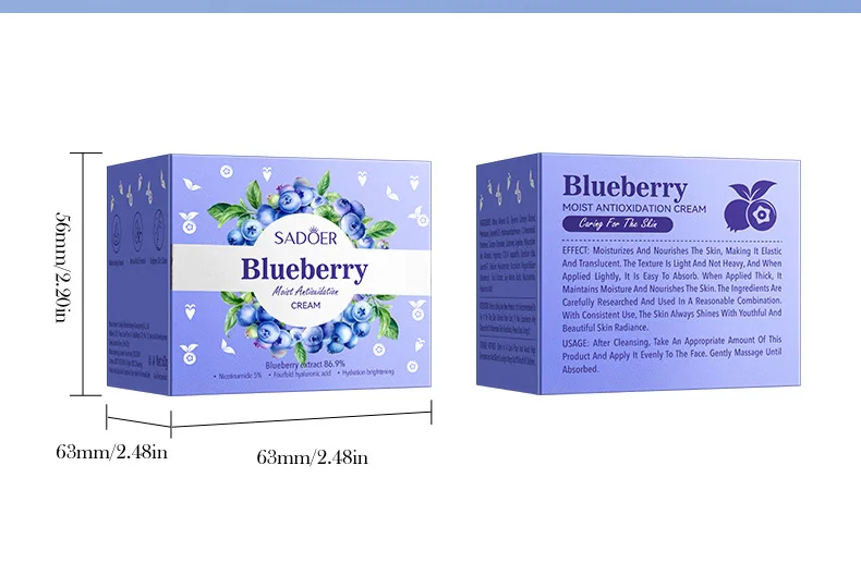 SADOER Blueberry Antioxidant Face Cream product information