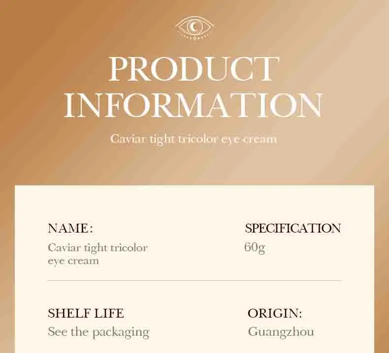 SADOER Caviar Tricolor Eye Cream product information