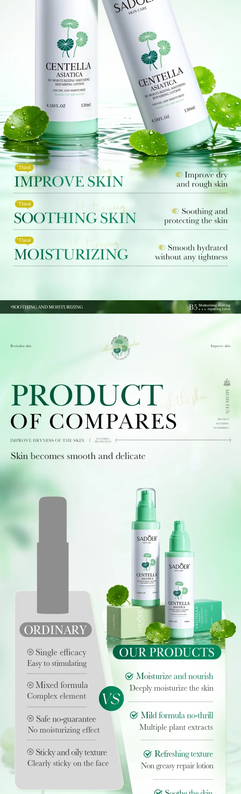 SADOER Centella Asiatica B5 Lotion product information