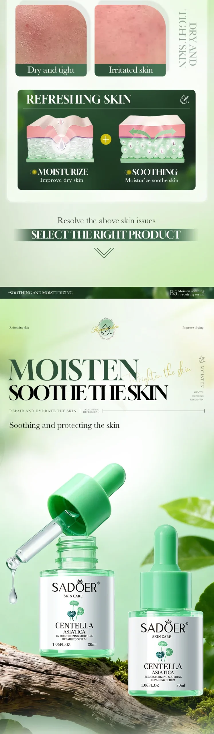 SADOER Centella Asiatica B5 Serum product information