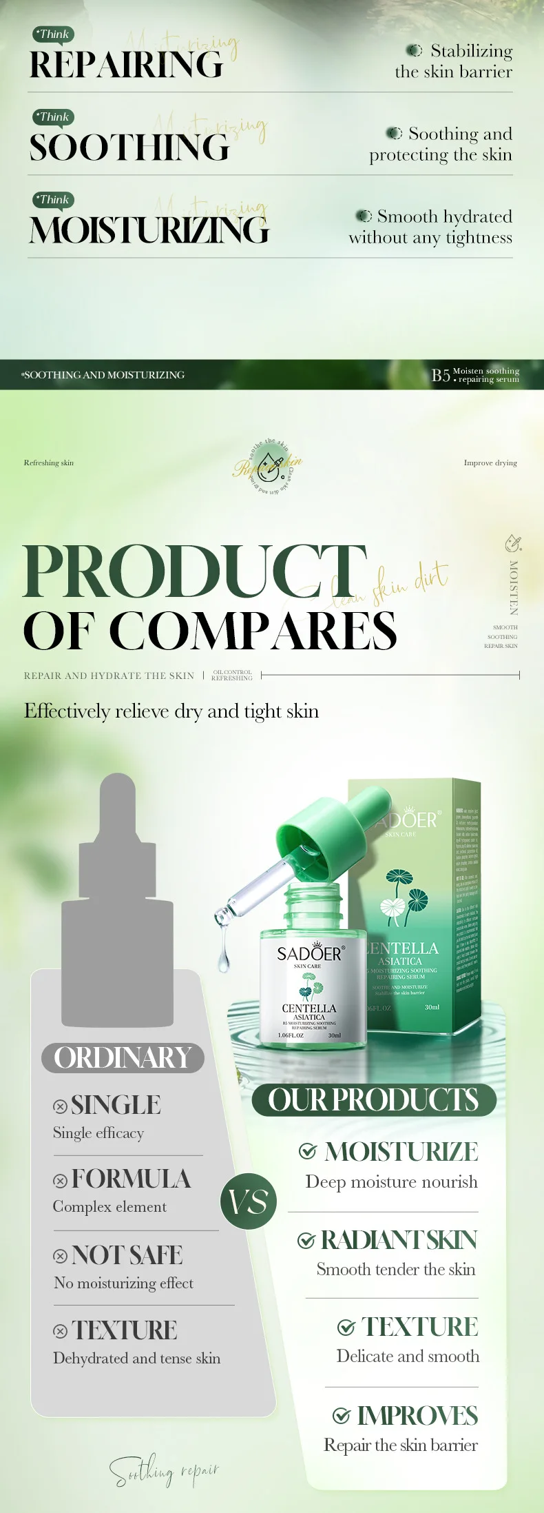 SADOER Centella Asiatica B5 Serum product information