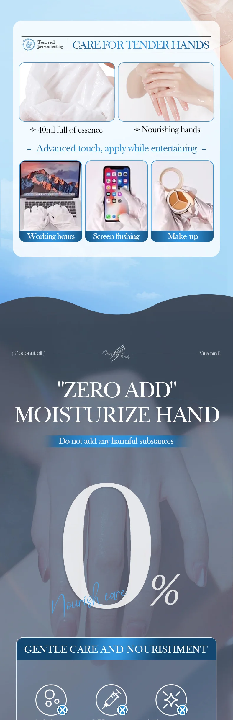 SADOER Coconut Oil Hand Mask product information