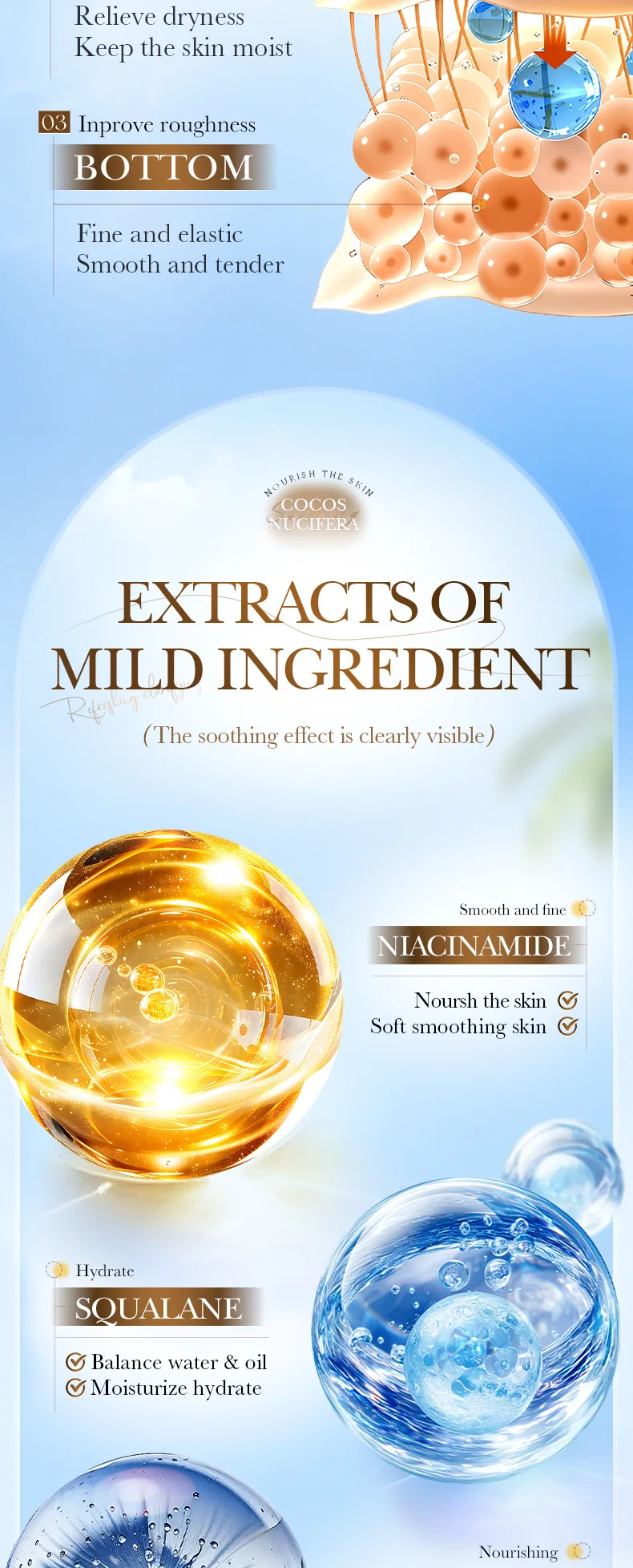 SADOER Coconut Oil Soothing Gel product information