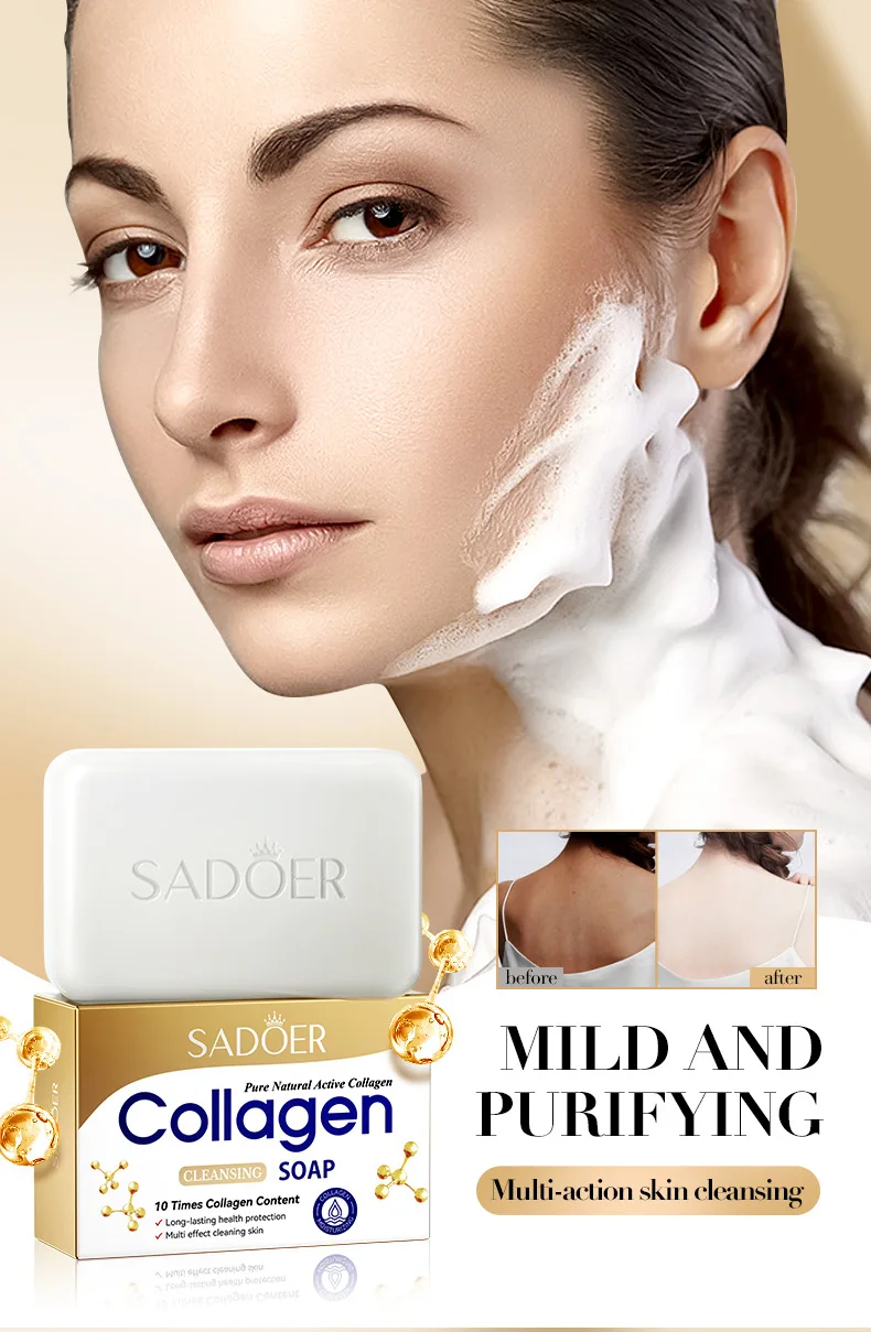 SADOER Collagen Soap Bar product information