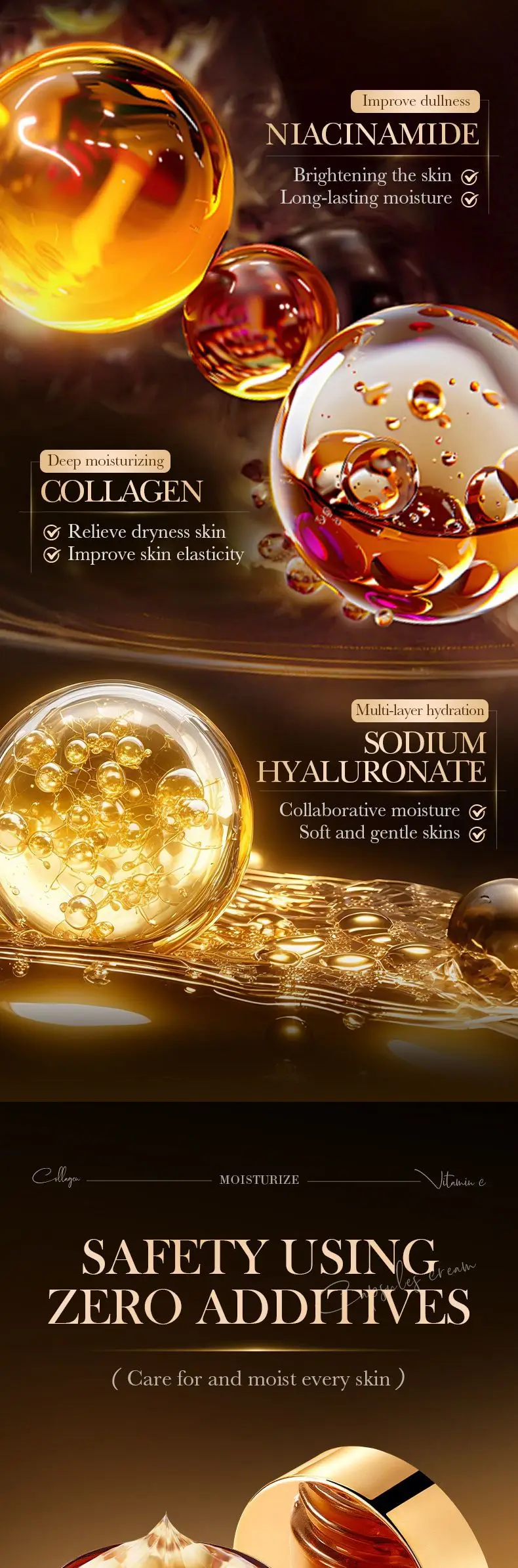 SADOER Deep Collagen Vitamin C Face Cream product information