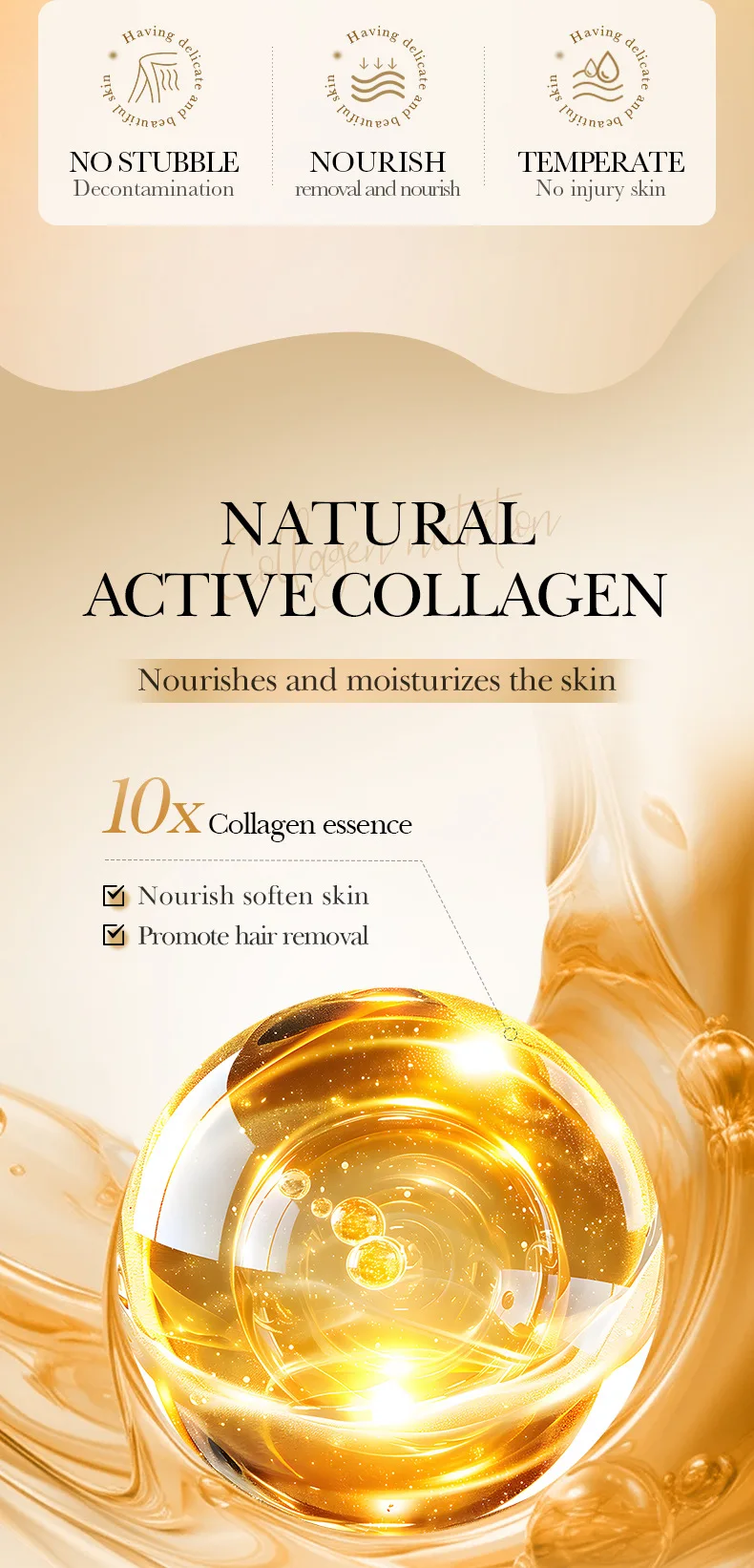 SADOER Flawless Collagen Hair Removal Cream product information