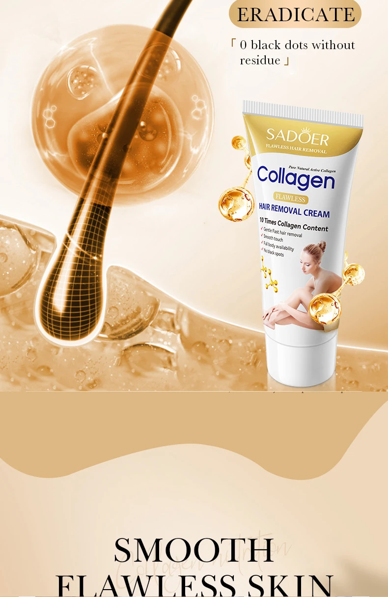 SADOER Flawless Collagen Hair Removal Cream product information