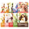 SADOER Fruit Face Sheet Mask featuring various hydrating and soothing fruit-extract-infused sachets.