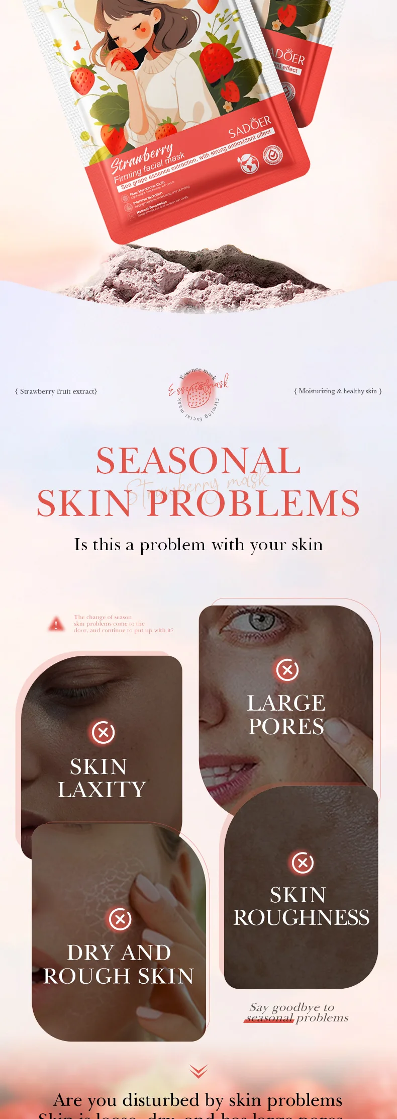 SADOER Fruit Face Sheet Mask product information