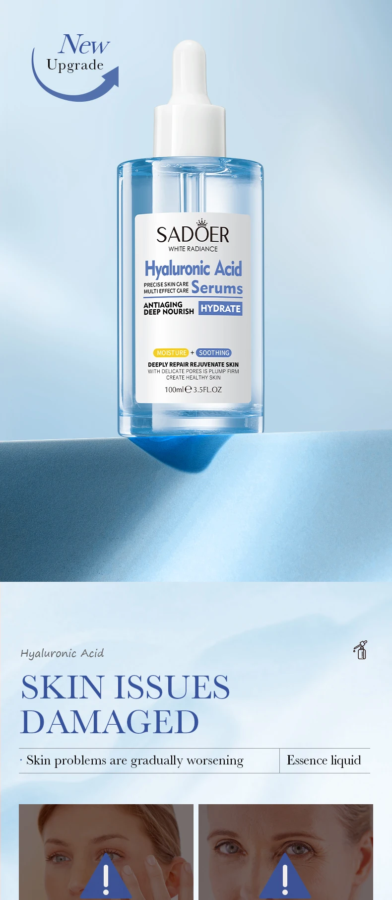 SADOER Hyaluronic Acid Face Serum product information
