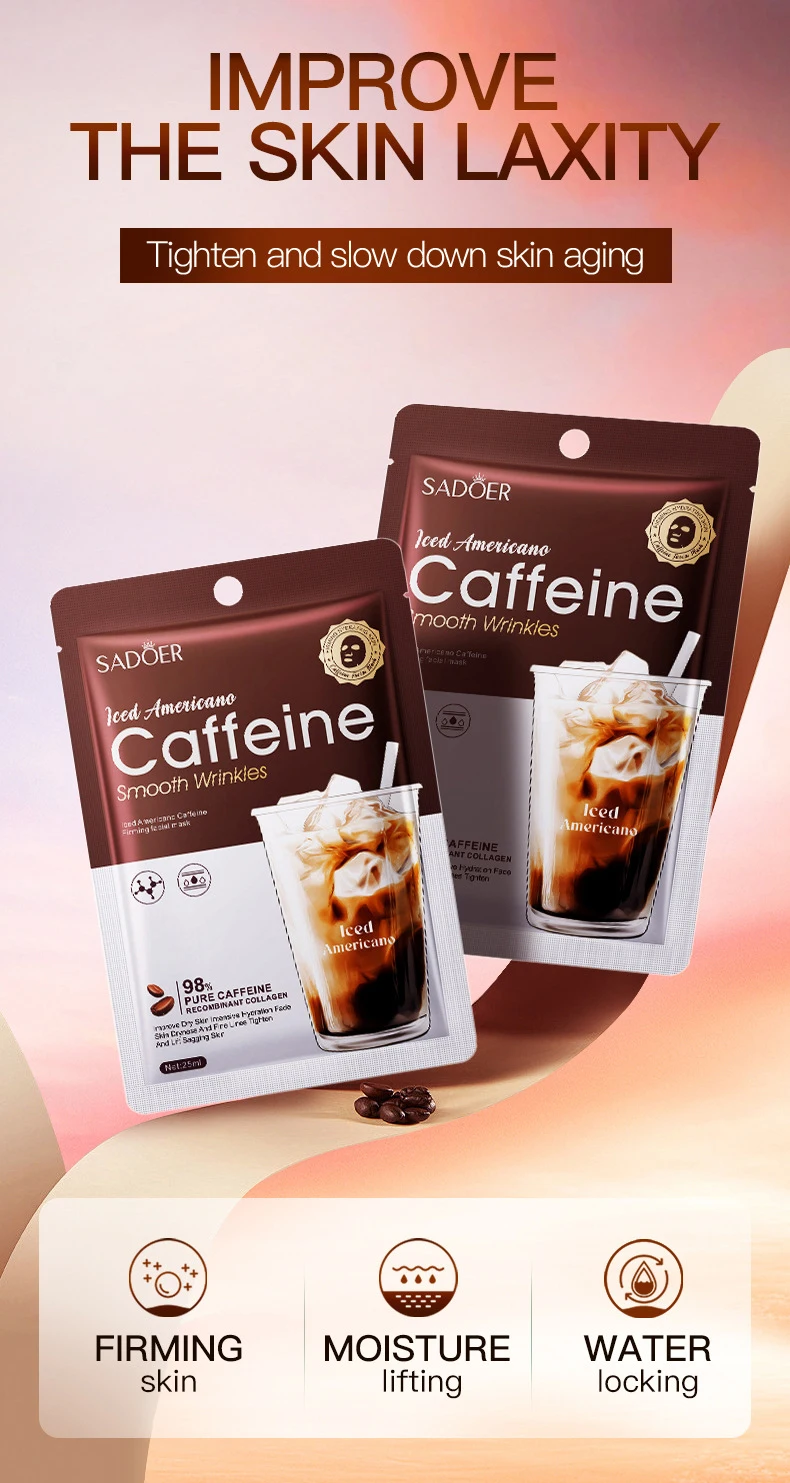 SADOER Iced Americano Caffeine Face Sheet Mask product information