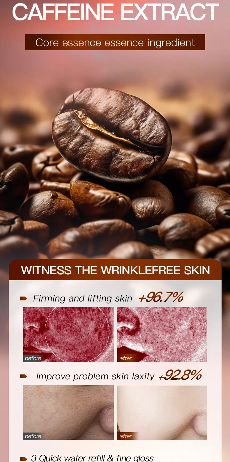 SADOER Iced Americano Caffeine Face Sheet Mask product information