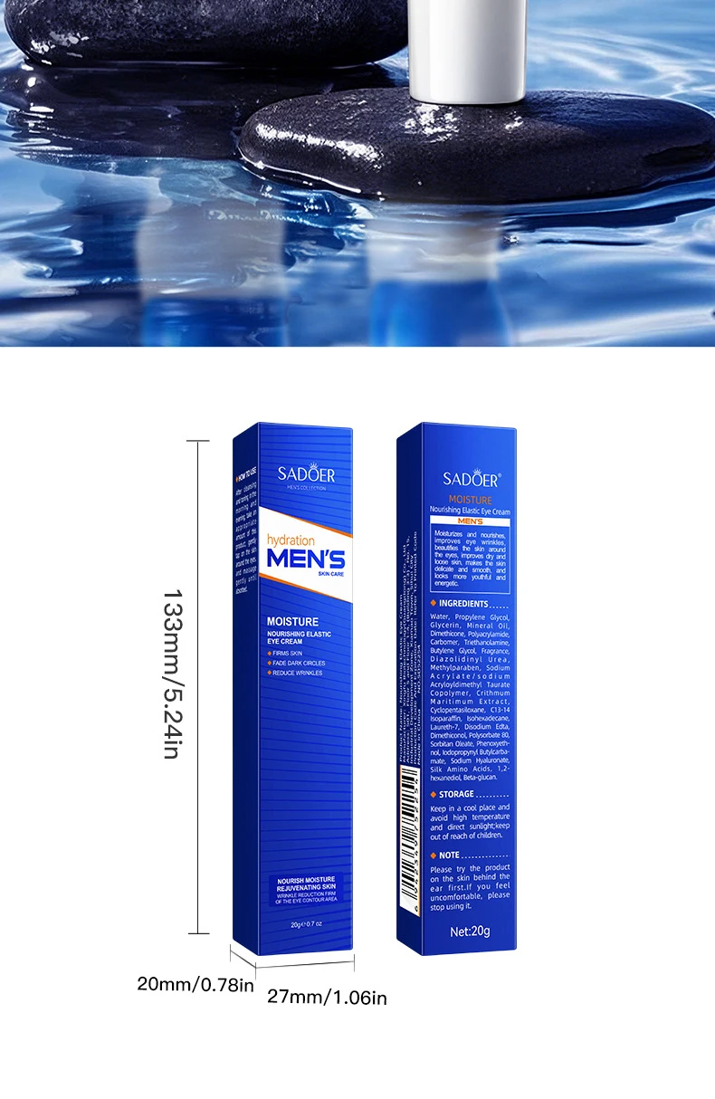 SADOER Men's Nourishing Eye Cream product information