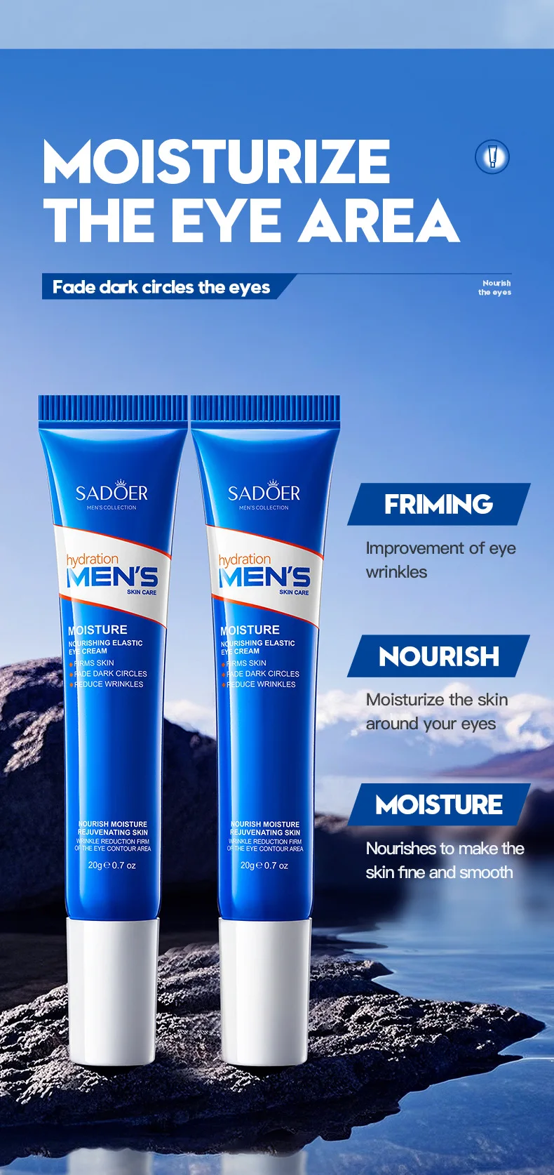 SADOER Men's Nourishing Eye Cream product information
