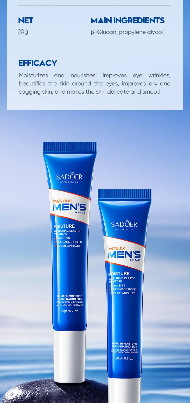 SADOER Men's Nourishing Eye Cream product information