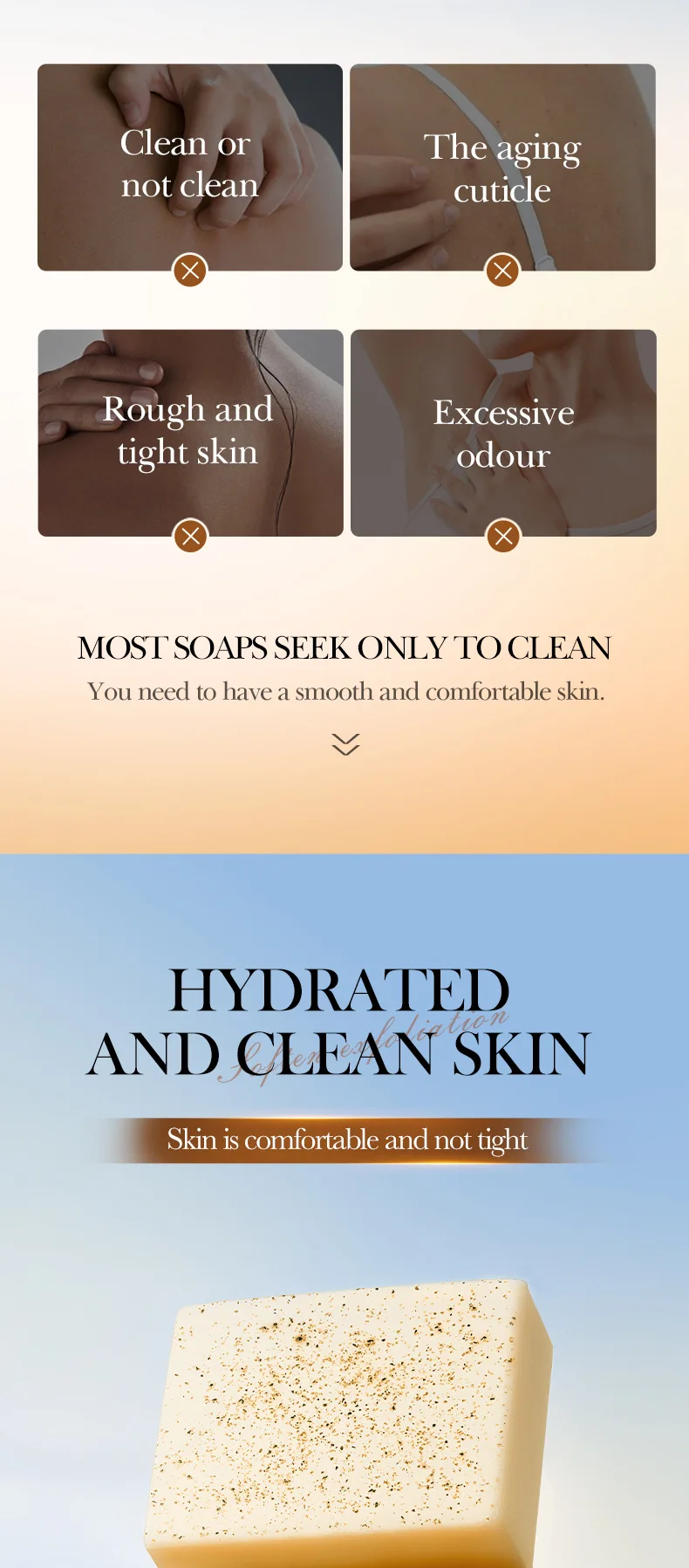 SADOER Oat Exfoliating Soap Bar product information