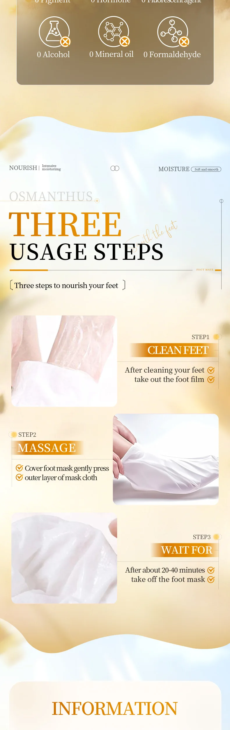 SADOER Osmanthus Petrolatum Foot Mask product information
