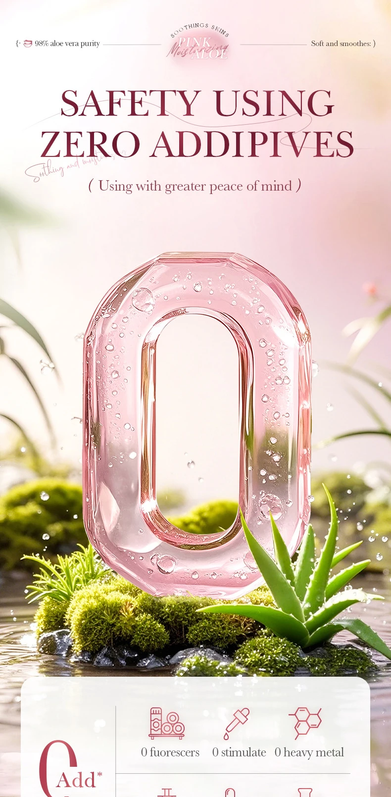 SADOER Pink Aloe Serum product information