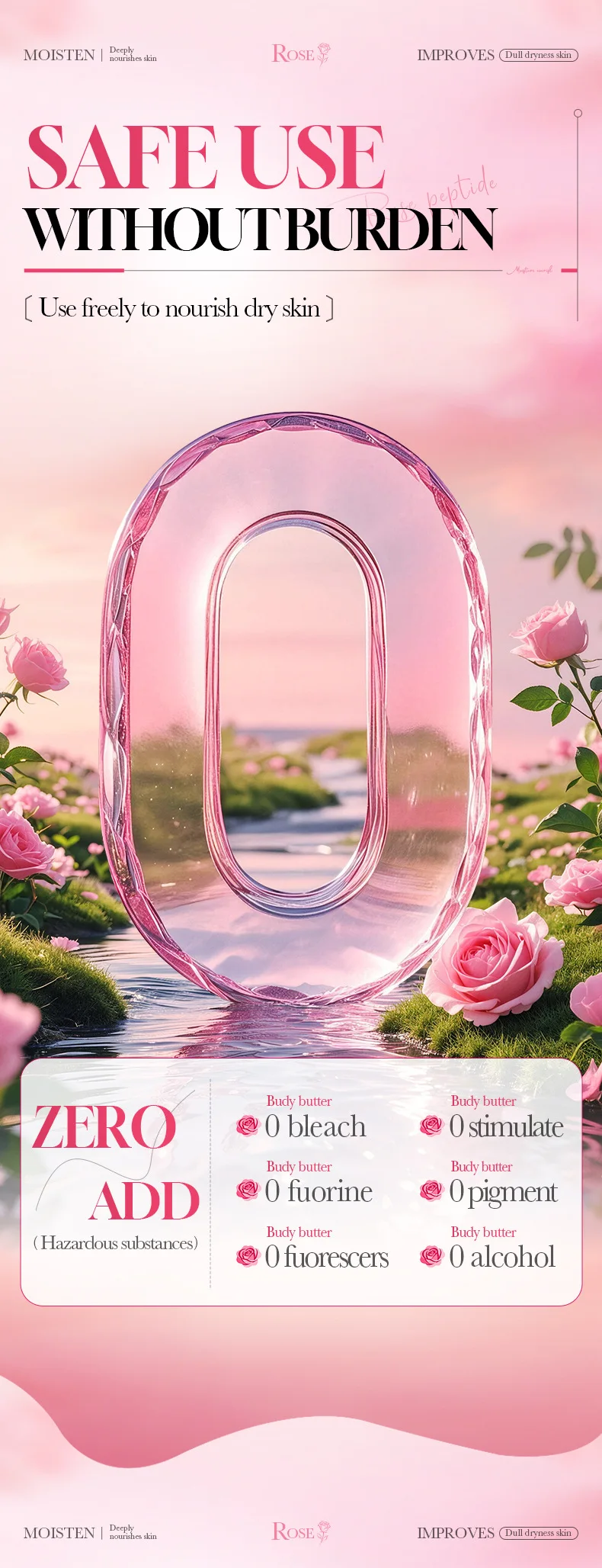 SADOER Rose Peptide Face Serum product information