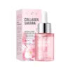 SADOER Sakura Collagen Serum 30 ml bottle and packaging featuring cherry blossom extract for skin hydration.