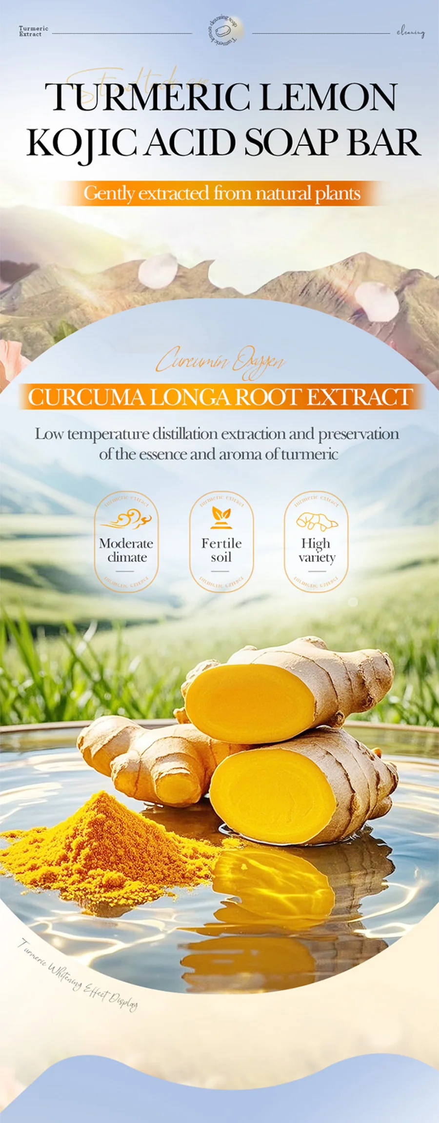 SADOER Turmeric Soap Bar product information