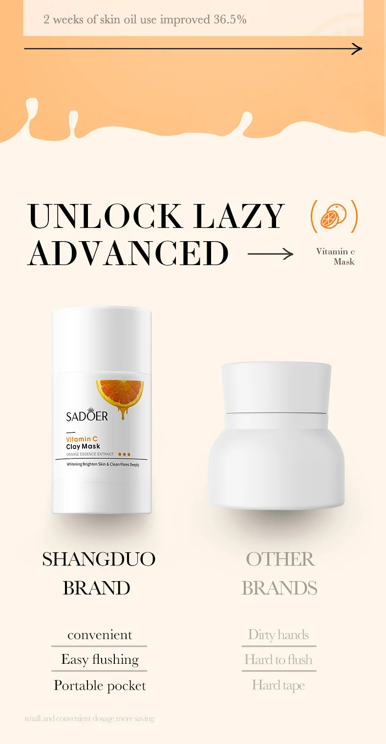 SADOER Vitamin C Clay Face Mask product information