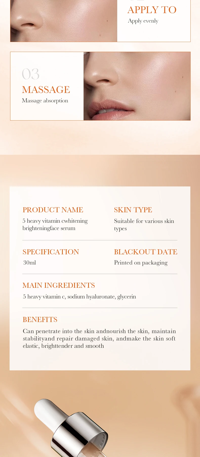 SADOER Vitamin C Face Serum product information