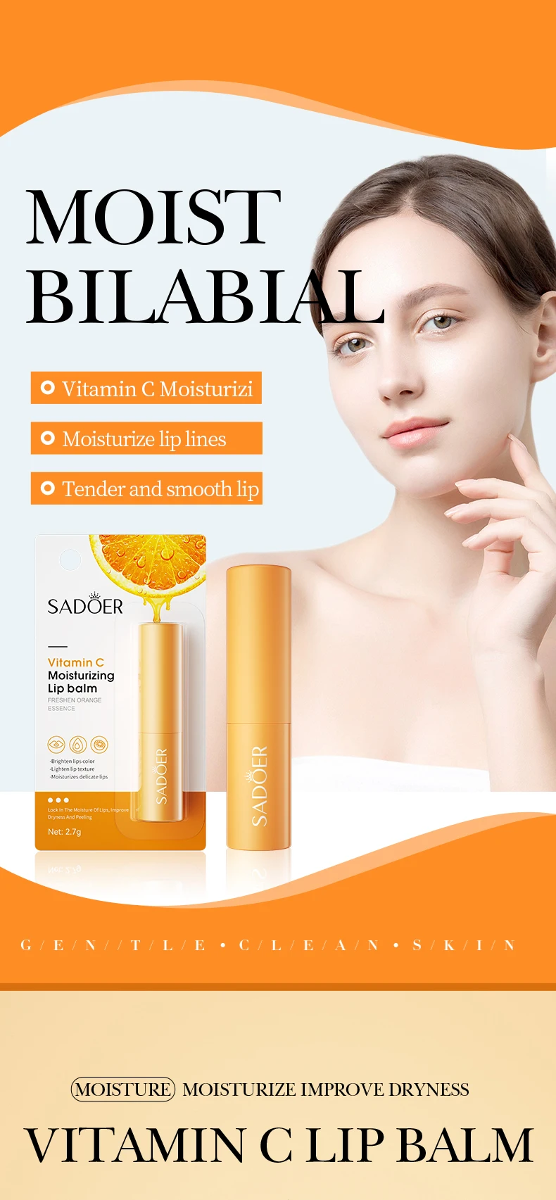 SADOER Vitamin C Lip Balm product information