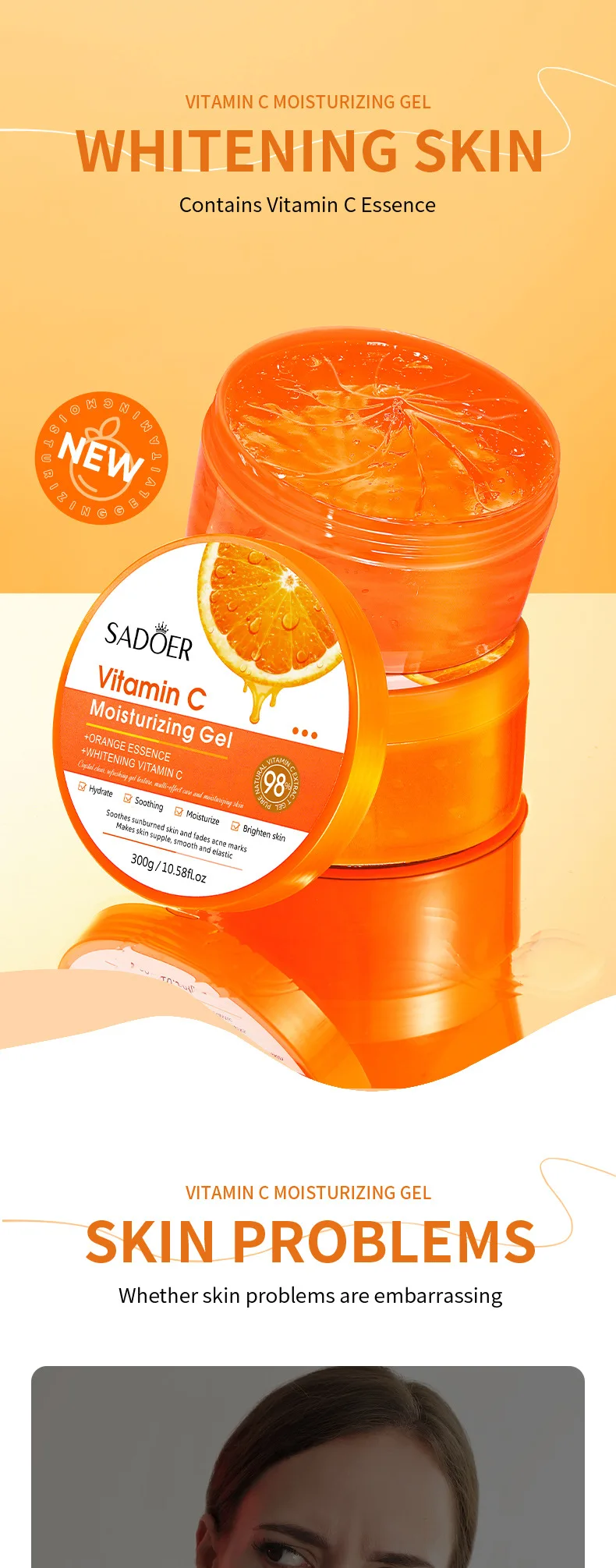 SADOER Vitamin C Moisturizing Gel product information