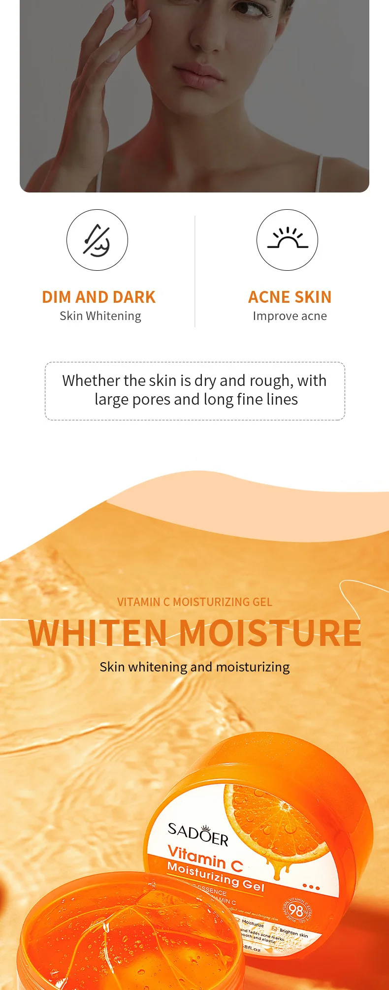 SADOER Vitamin C Moisturizing Gel product information