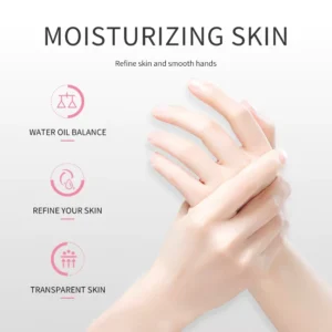Smooth hands demonstrating the moisturizing skin benefits of SADOER Coffee Hand Cream.