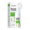 SADOER Cucumber Facial Cleanser Mousse box and bottle with soft silicone massage brush.