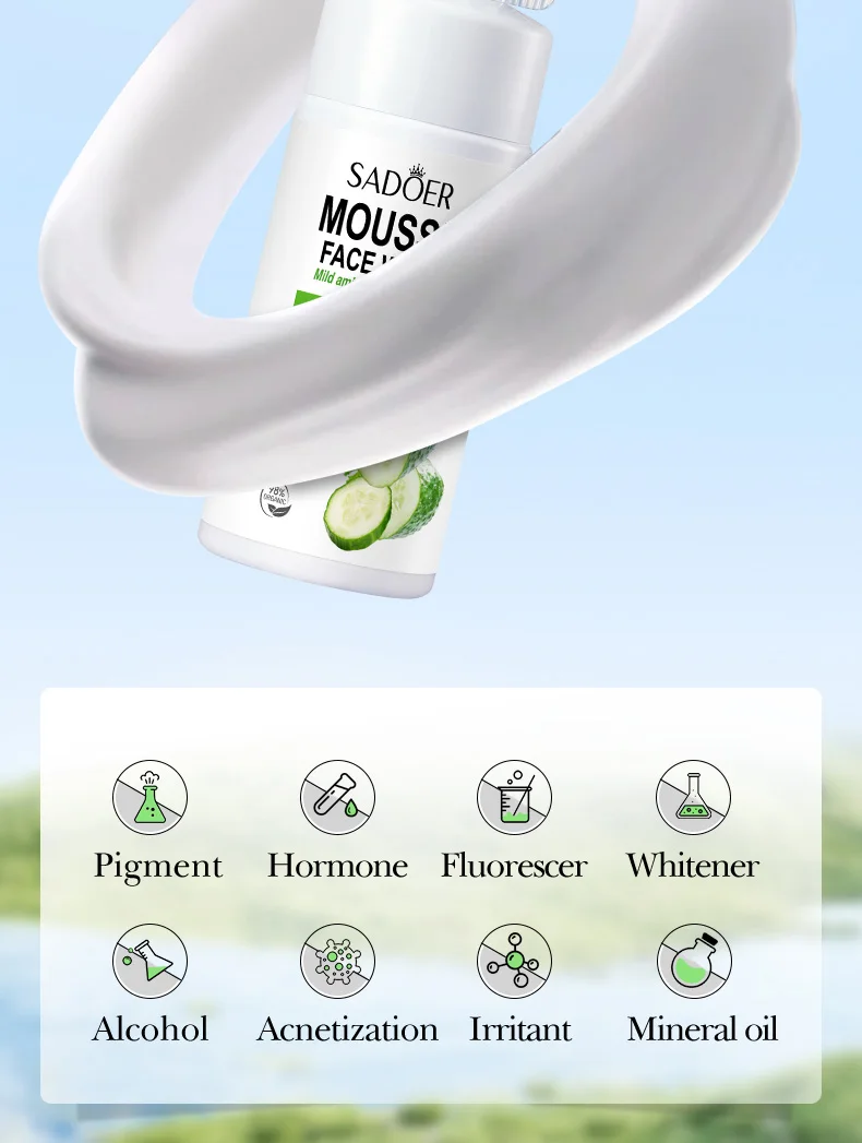 SADOER Cucumber Facial Cleanser Mousse product information