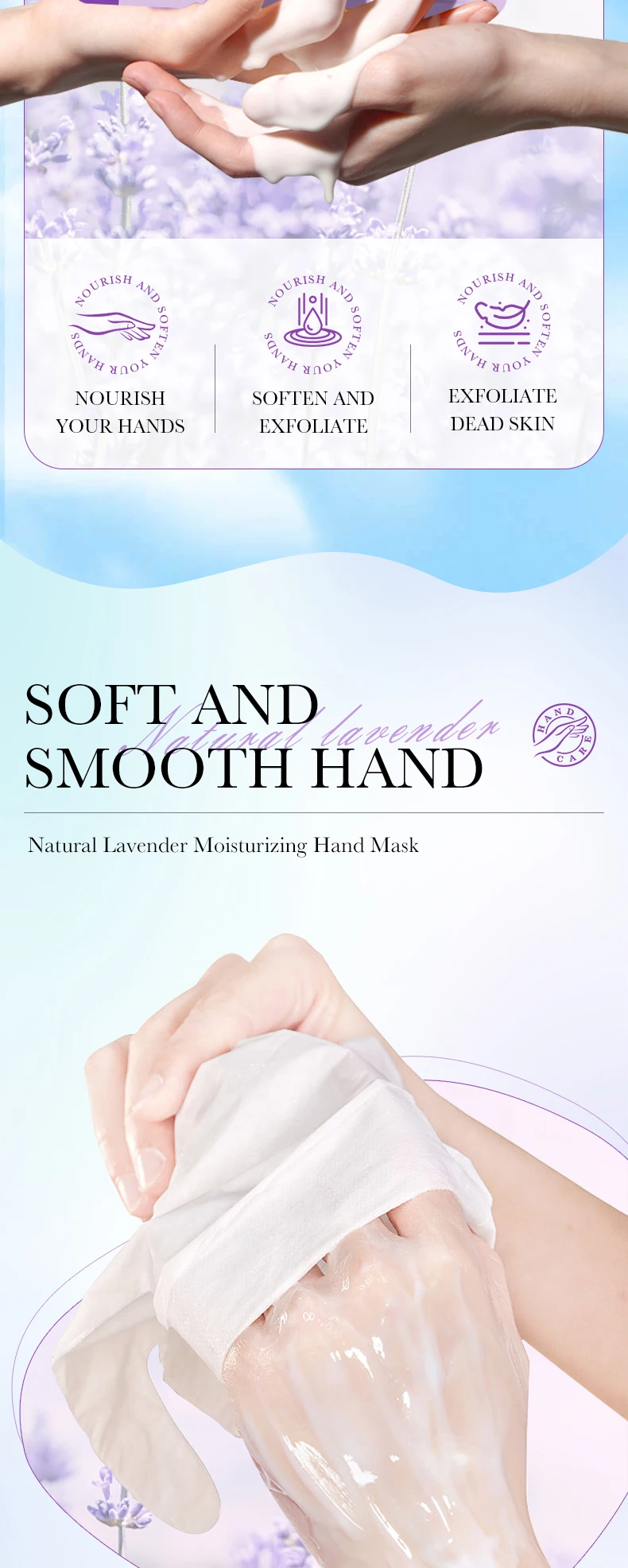 SADOER Lavender Hand Mask product information