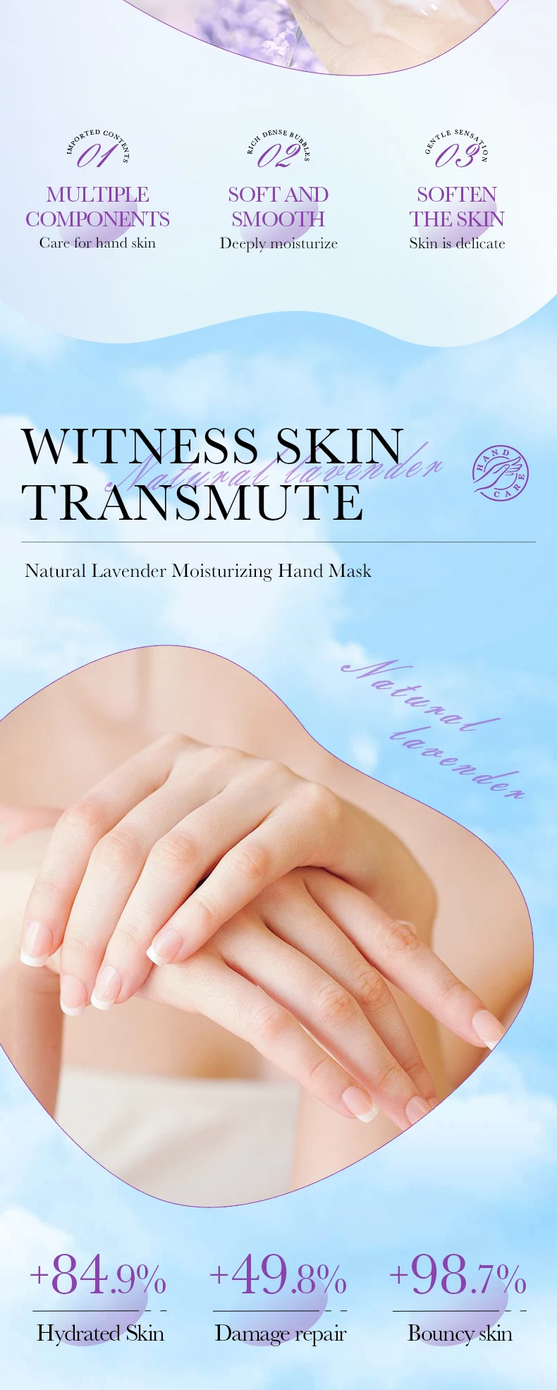 SADOER Lavender Hand Mask product information