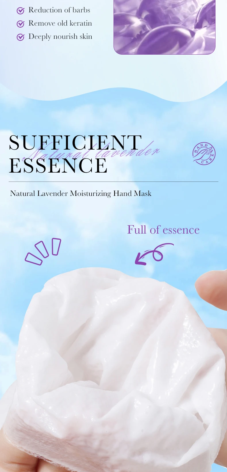 SADOER Lavender Hand Mask product information