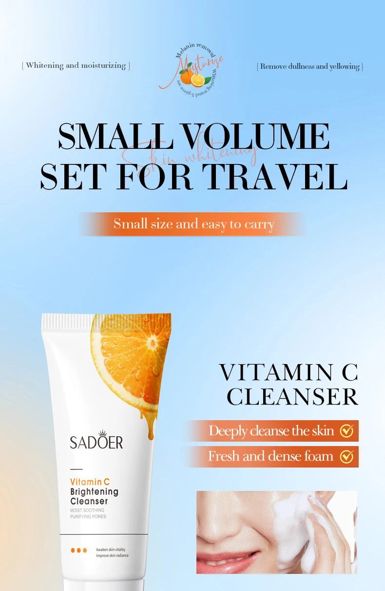 SADOER Vitamin C Brightening and Whitening Skincare Set information