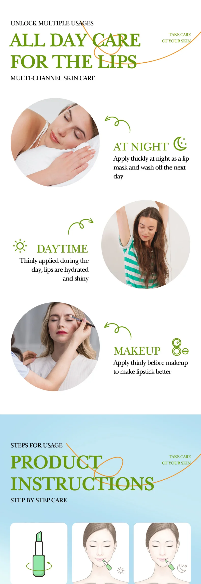 SADOER Aloe Vera Lip Balm product information