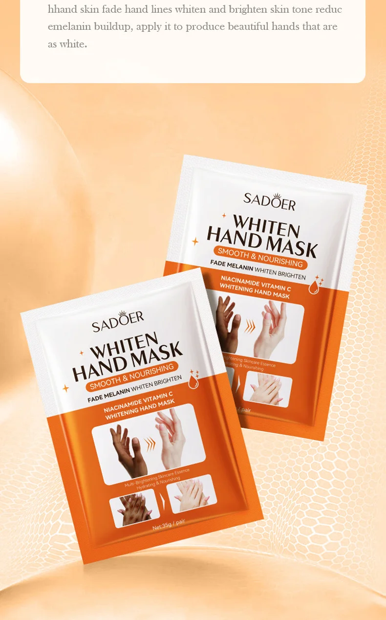 SADOER Niacinamide & Vitamin C Hand Mask product information