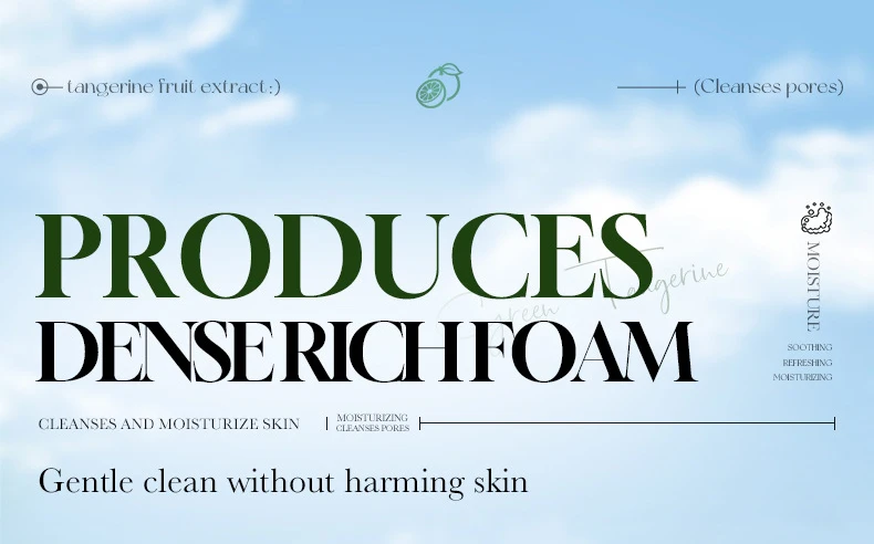 SADOER Green Tangerine Vitamin C Purifying Facial Cleanser product information.