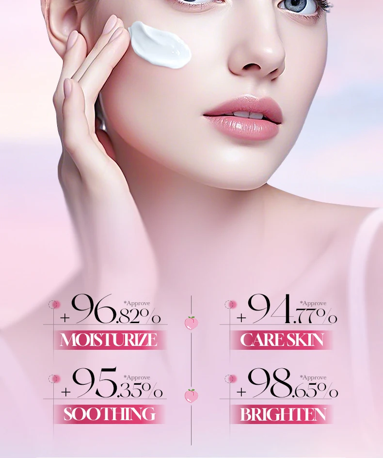 SADOER Niacinamide Peach Face Cream product information.