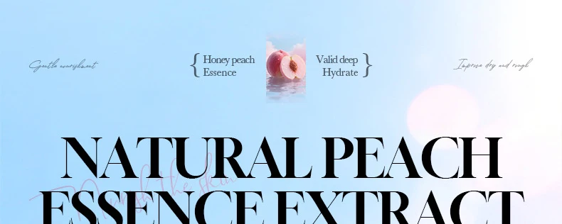 SADOER Niacinamide Peach Face Cream product information.