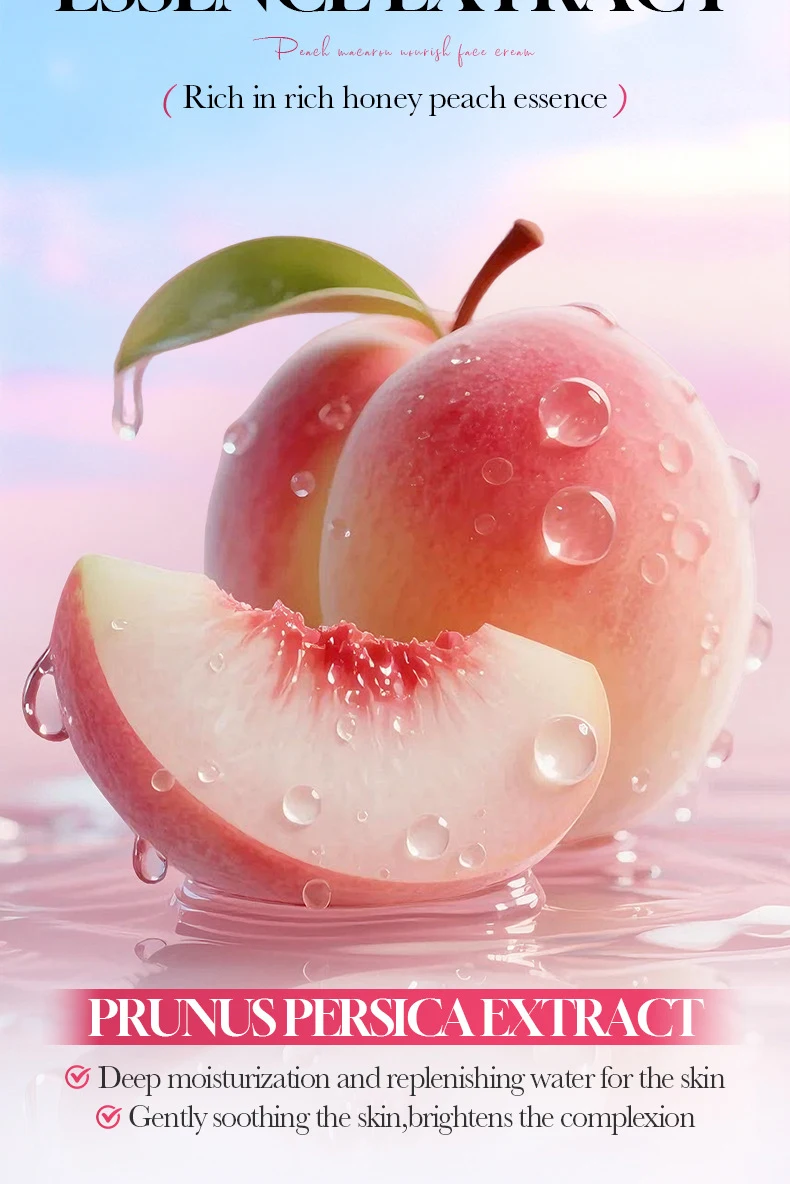 SADOER Niacinamide Peach Face Cream product information.