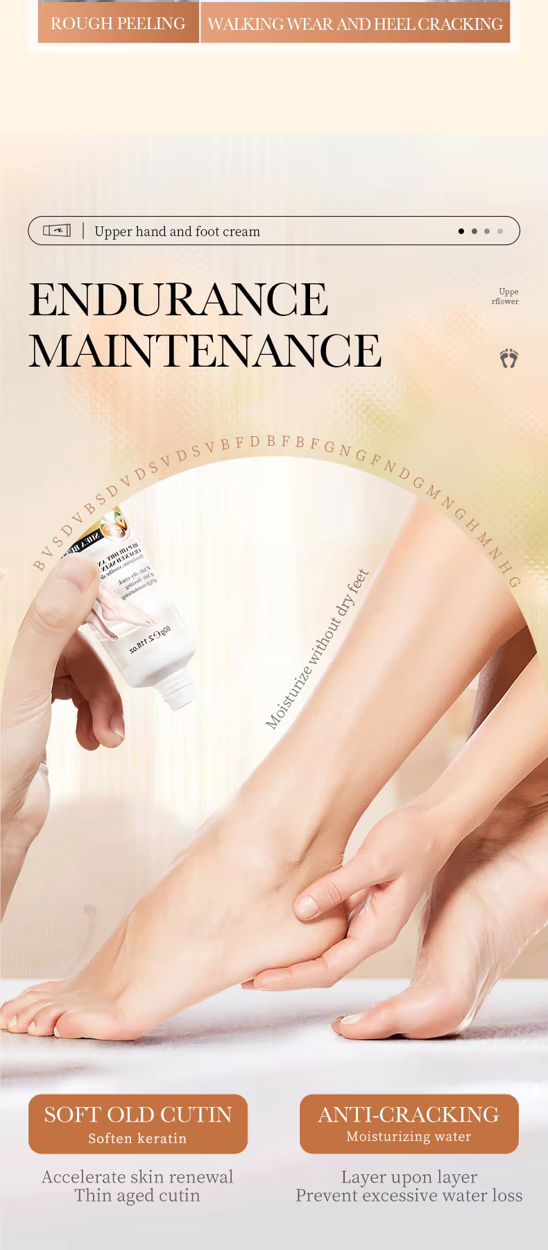 SADOER Shea Butter Anti-Cracking Hand & Foot Cream product information.