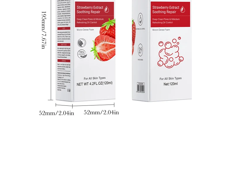 SADOER Strawberry Facial Cleanser Mousse product information.