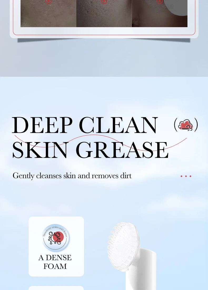 SADOER Strawberry Facial Cleanser Mousse product information.