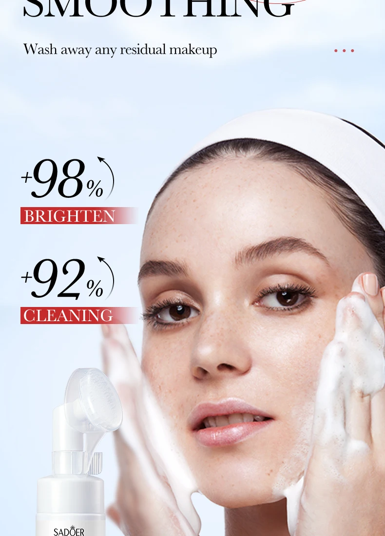 SADOER Strawberry Facial Cleanser Mousse product information.